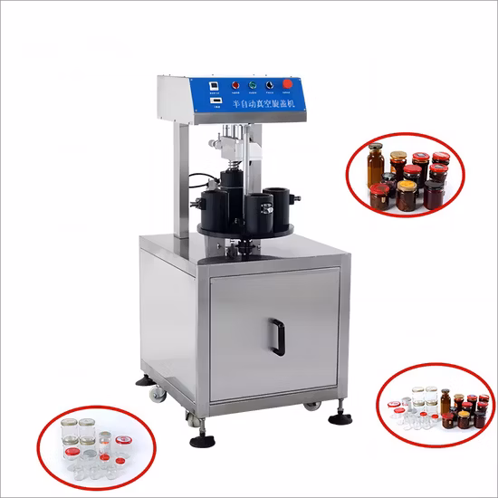 Halbautomatische Vakuum-Verschließmaschine für Glasdrehungen
